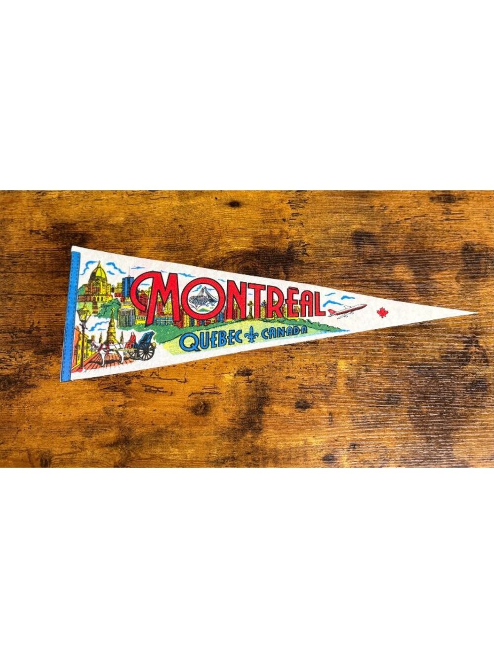 Vintage Montreal Quebec, Canada pennant